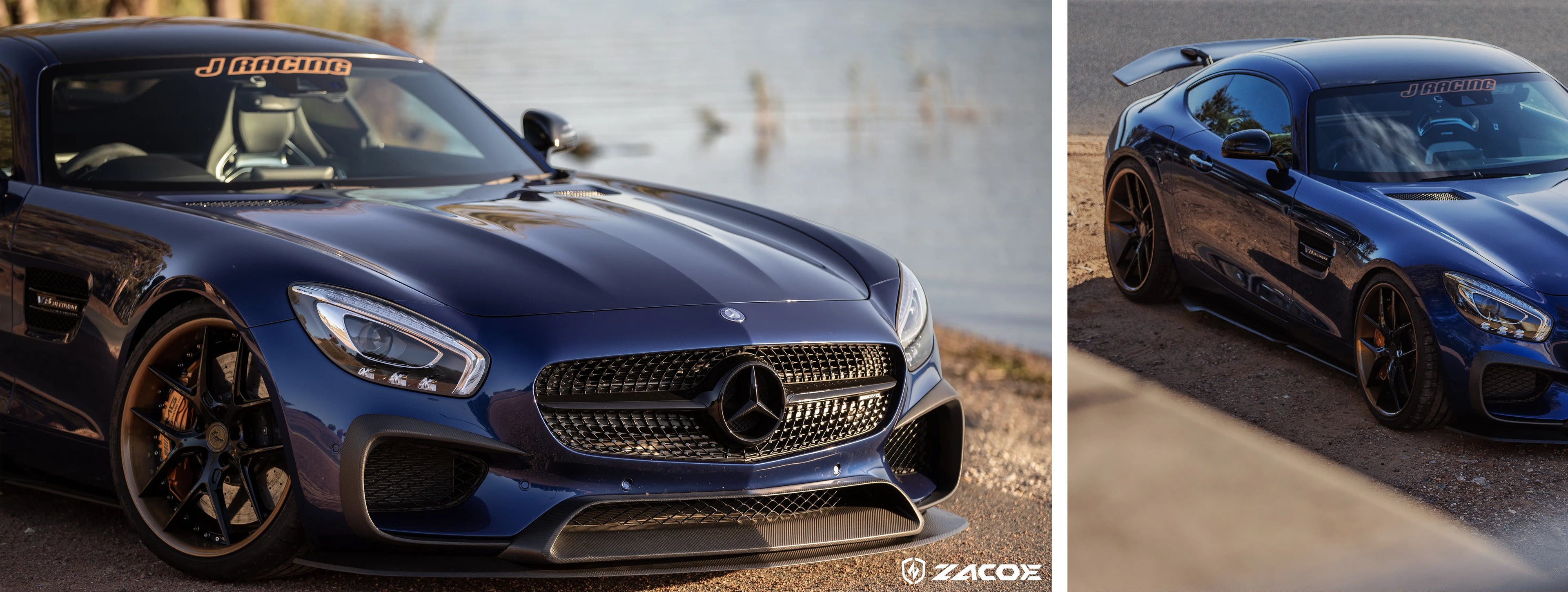 ZACOE Mercedes-AMG GT carbon fiber body kit real car scene 1