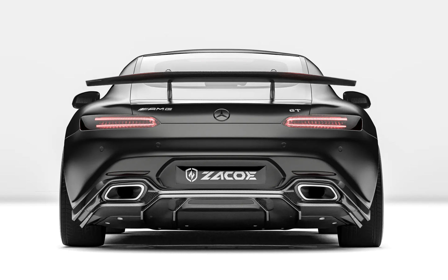 ZACOE Mercedes-AMG GT carbon fiber body kit rear view