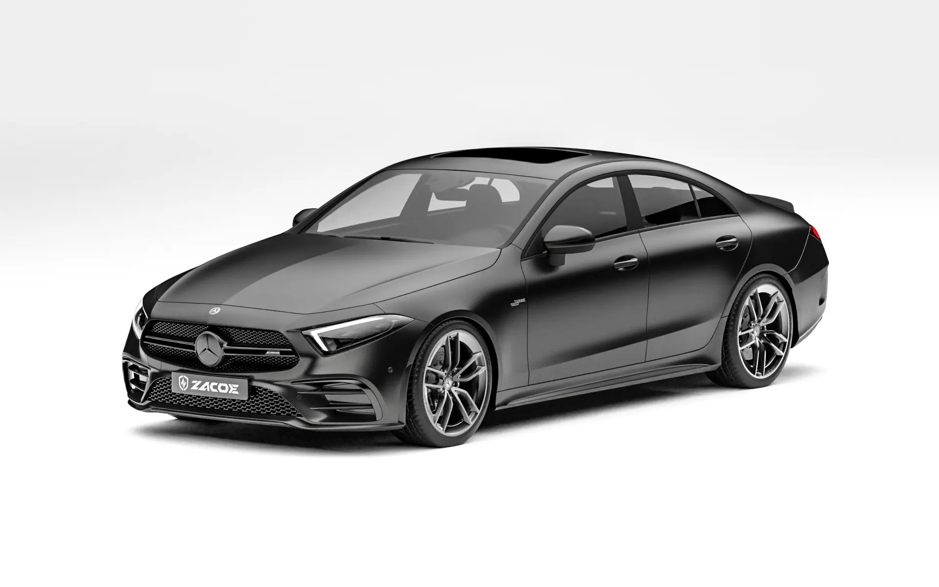 Mercedes-AMG CLS 53 before carbon fiber body kit front three quarter view