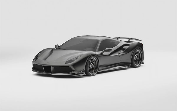 ZACOE Ferrari 488 GTB carbon fiber body kit showcase video