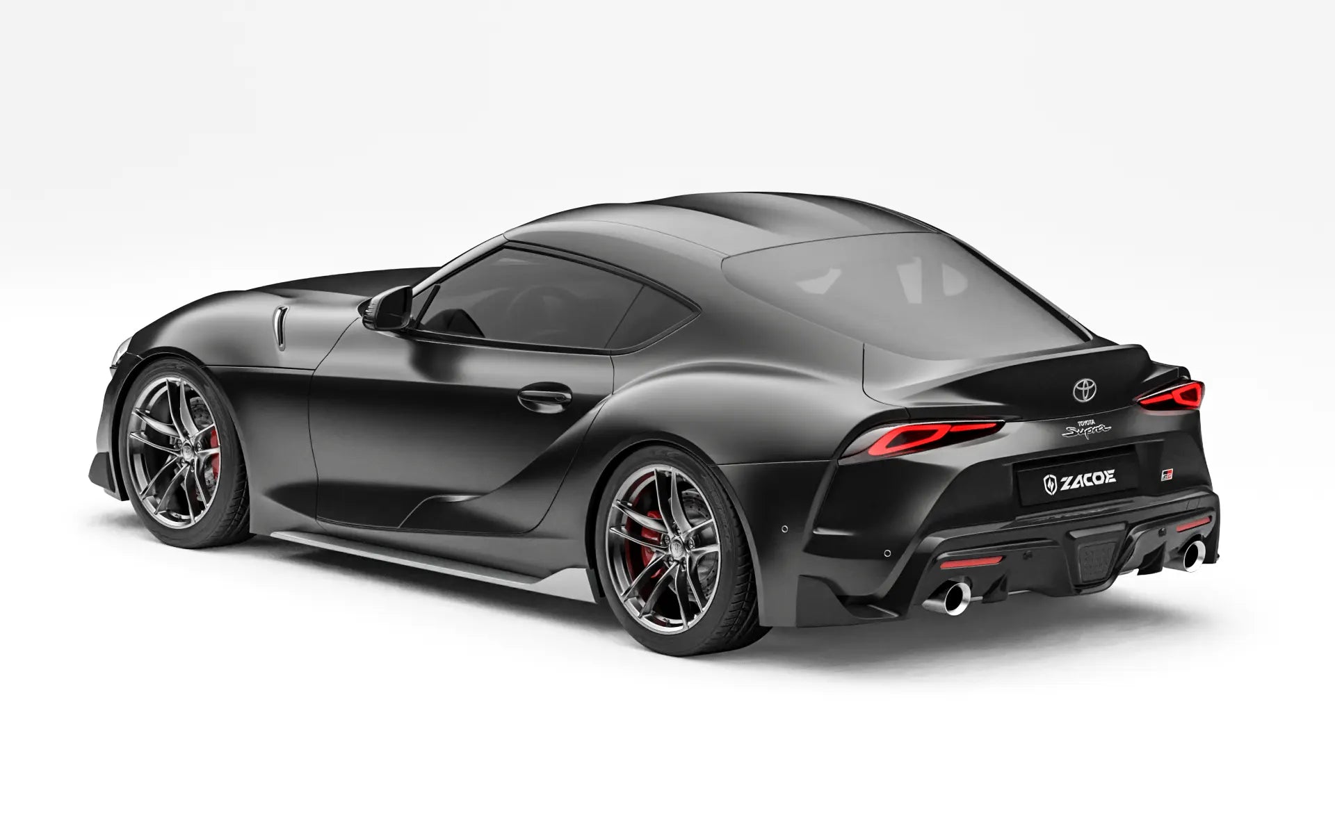 Toyota GR Supra before widebody kit rear three quarter view