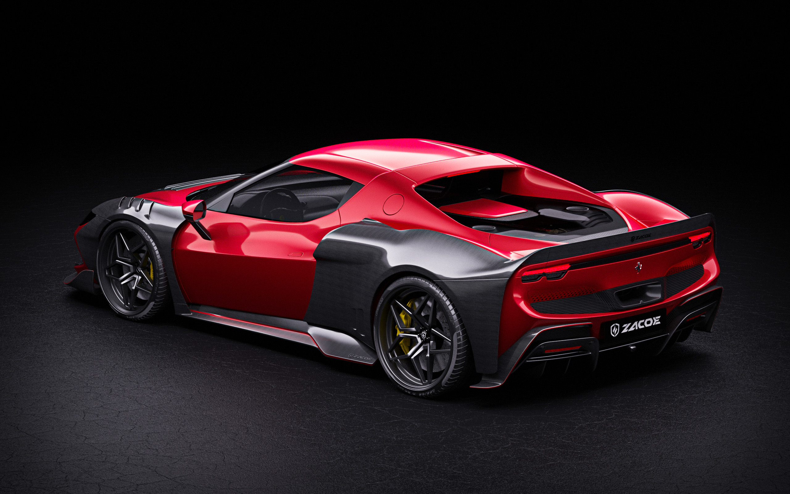 Ferrari 296 GTB Carbon Fiber Wide Body ZACOE