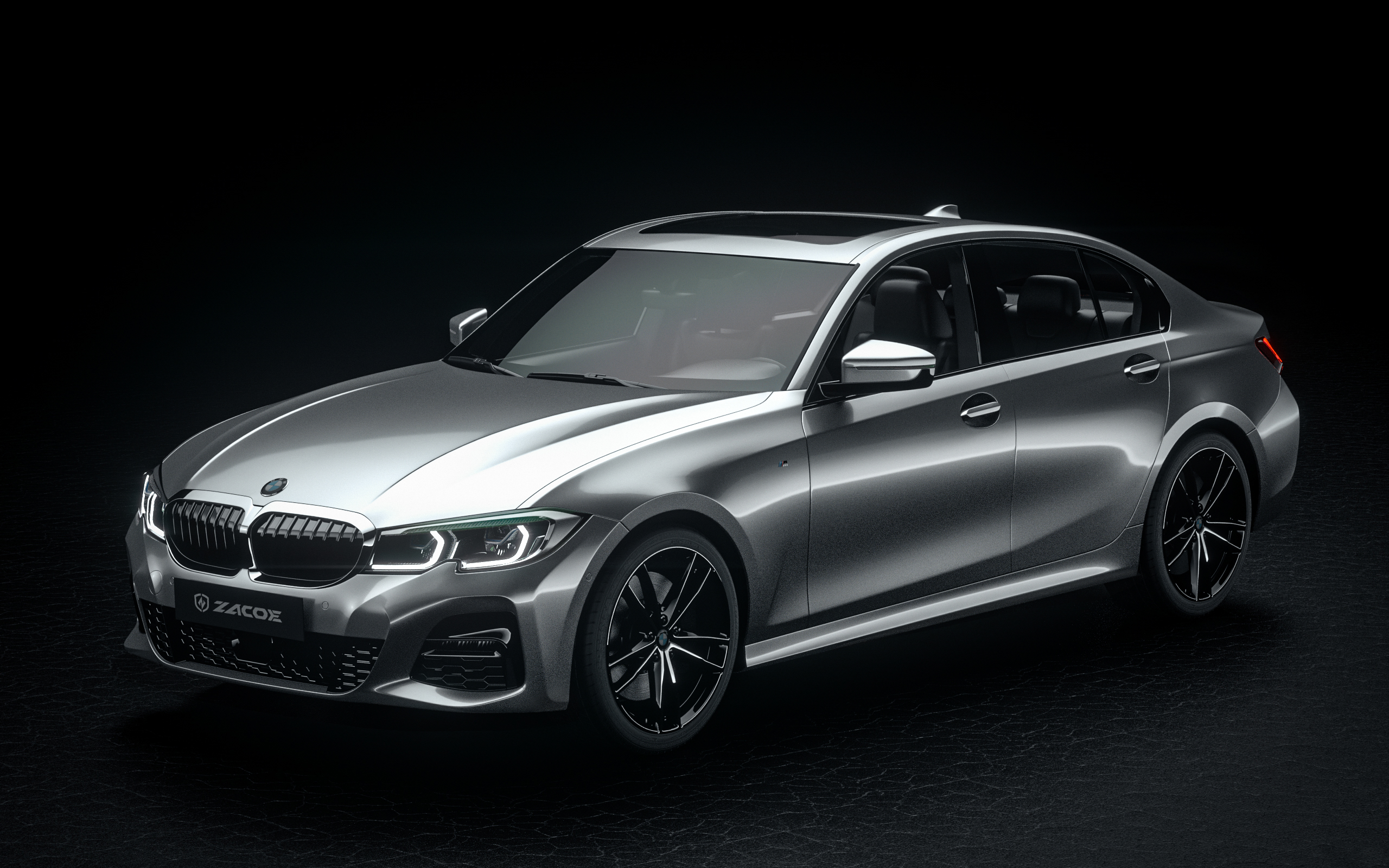 BMW 330i with bodykit by ZACOE