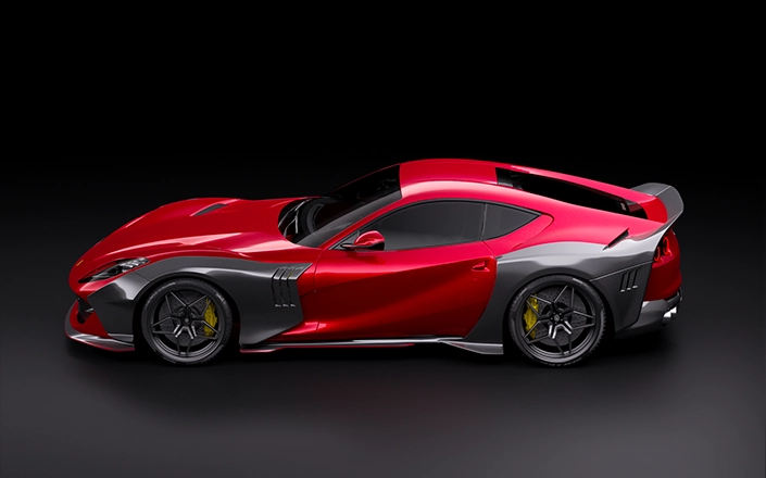 360degree viewer Ferrari 296 GTB with bodykit by ZACOE