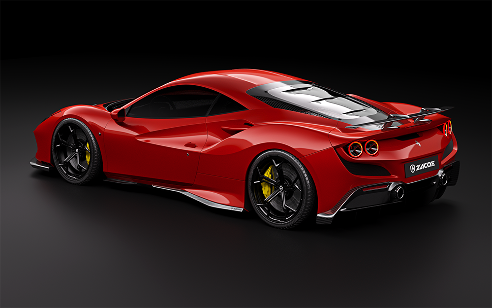 Ferrari F8 Tributo with bodykit by ZACOE